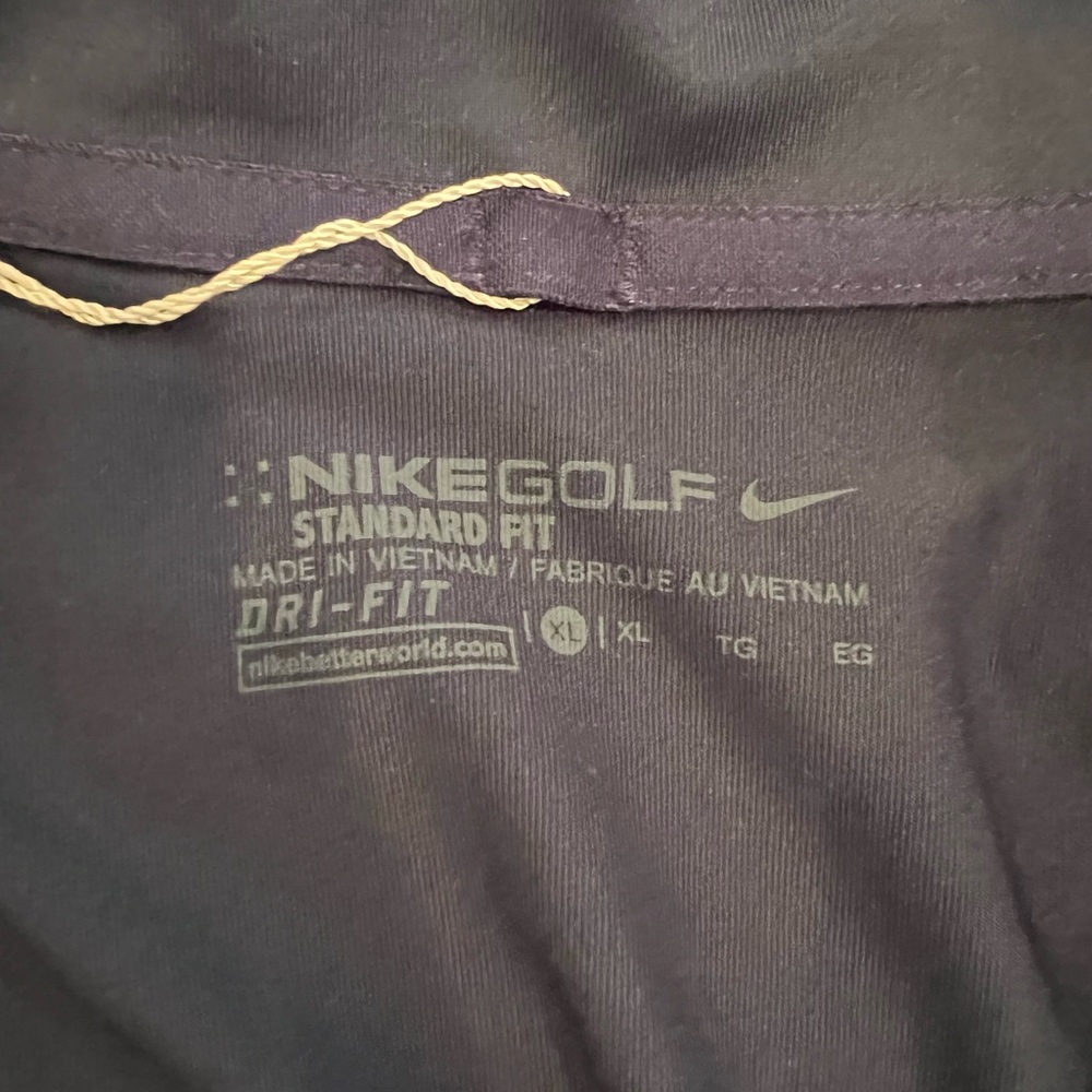 NWT Nike Golf Standard Fit Navy Blue Mens Short Polo Shirt Size XL - Picture 6 of 13